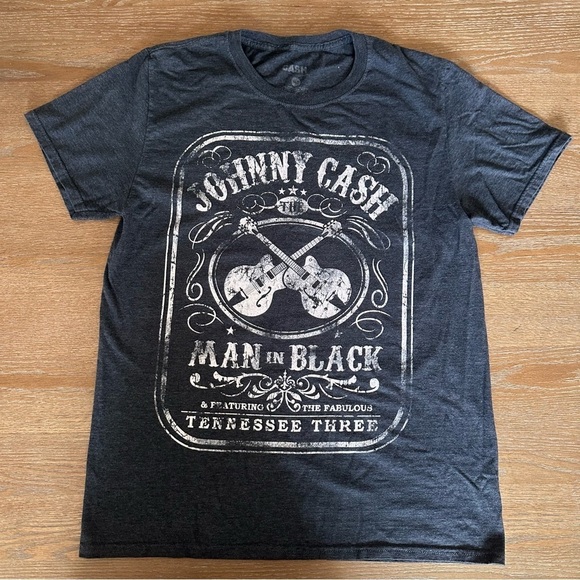 Ash Other - Johnny Cash Short Sleeve Tee with Vintage Graphic